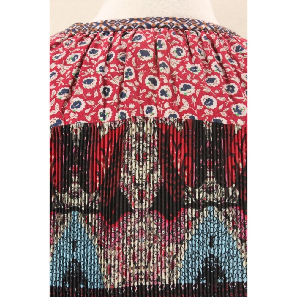 One September Tamarosa Top Womens XS Blueberry Western‎ Boho Anthropologie Tank - Picture 9 of 12